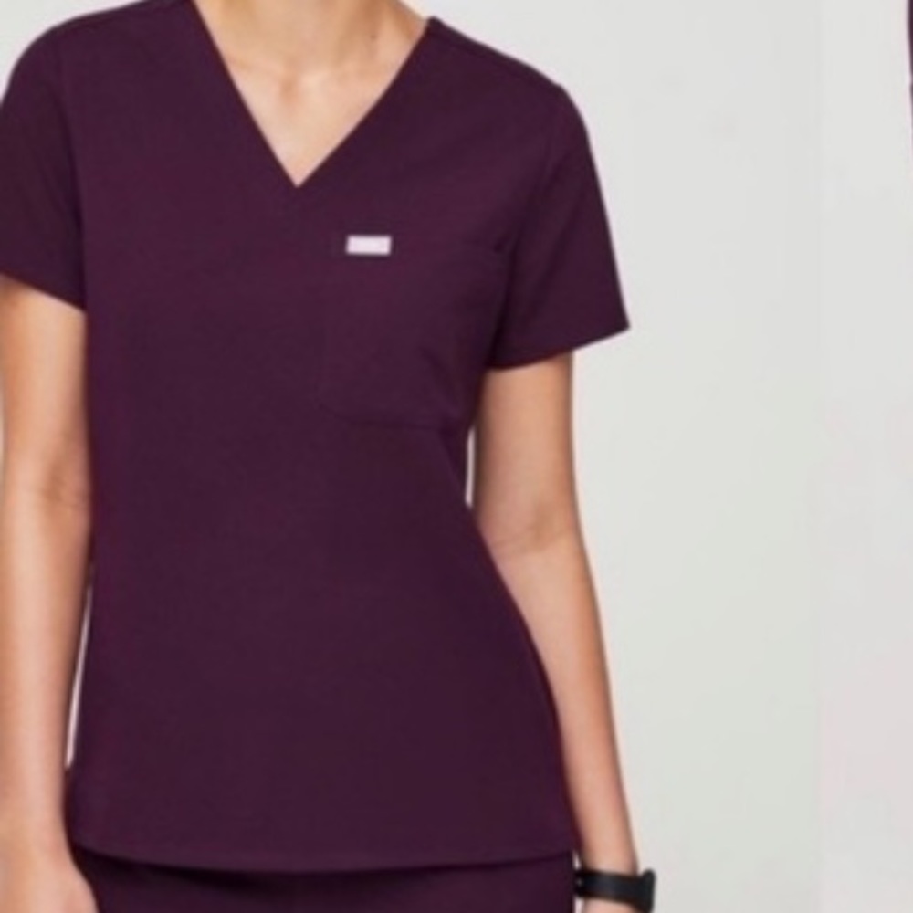 Figs deep purple scrubs